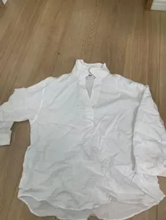 UNIQLO スキッパーシャツ ホワイト 長袖