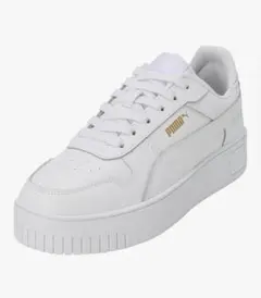 PUMA スニーカー厚底　ホワイト/ゴールド
