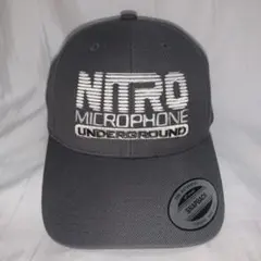 NITROMICROPHONEUNDERGROUND Mサイズ 黒NITRICH 送料無料 NITRO MICROPHONE UNDERGROUND NMU LOGO FLAT VISOR