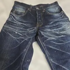 ダークブルーブーツカットデニム