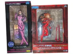 【未開封】エヴァンゲリヲン アスカ＆シン・エヴァ真希波 プレミアムフィギュア