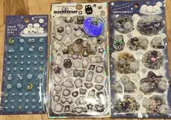 ミ*コ様 光る　ジュエルプチドロップ　ストーン　シマエナガ　スパンコール　ドロッ