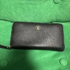 TOMMY HILFIGER レザー 長財布 黒