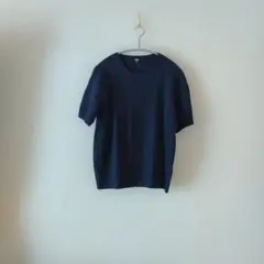 ユニクロ　ケーブル半袖ニット