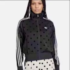 adidas サテン水玉TTトラックトップ black - メルカリ