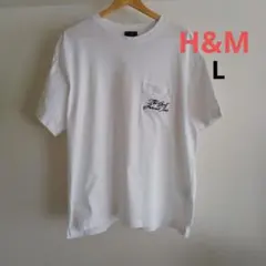 H&M　ワイルドシルエットTシャツ　 Lサイズ