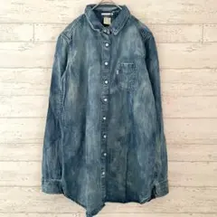 リーバイス Levi's デニム シャツ 【S】 ウォッシュ 加工 ダンガリーのサムネイル