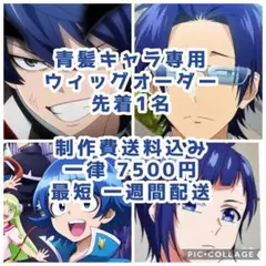 青髪キャラ　ウィッグオーダー　専用ページ