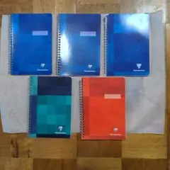 フランス　クレフォンテーヌ（50枚/冊）ノート５冊