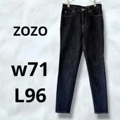 ZOZO ゾゾデニム　ストレート　ジーンズ　ジーパン　濃紺　ZOZOTOWNのサムネイル