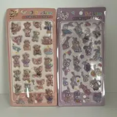 ダッフィーフレンズ　ステラルー 硬いシール 3D　ジュエリードロップ