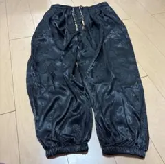エスニック風 黒 サルエルパンツ 2XL
