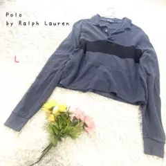 ⭐︎ポロラルフローレン L 長袖ポロシャツ コットン100％ 襟付きトップス