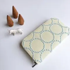 ミナペルホネン☆ラウンドファスナー長財布☆ハンドメイド