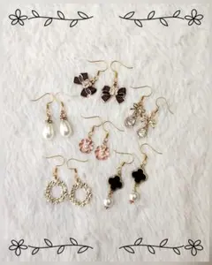 ハンドメイドピアス まとめ売り