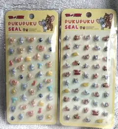 トムとジェリー ぷくぷくシール 2枚セット 新品 未開封 人気