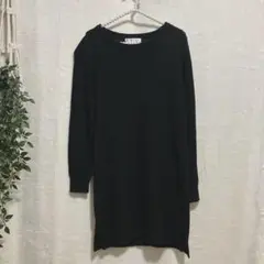 ミ*ー様 組曲　KUMIKYOKU ニットワンピース 黒 長袖　サイズS2