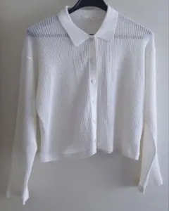 GU　メッシュポロカーディガン(長袖)　XLサイズ