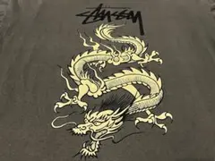 old stussy 初代ドラゴン Tシャツ Lサイズ 黒タグ