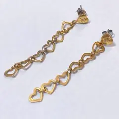 ヴィンテージ vintage クレージュ ハートチェーンピアス