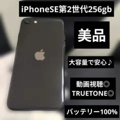 198　美品 iPhone se2 第2世代　256gb SIMフリー　100%