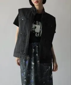 ヤマダヤ 福袋 Radiate オーバーダイデニムスタンドカラージレ ベスト