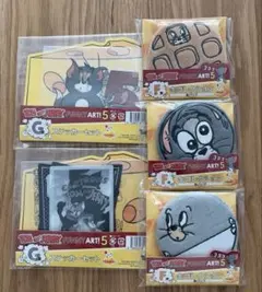 ハッピーくじ　トムとジェリー 5 F賞缶コレクション＆G賞ステッカーセット