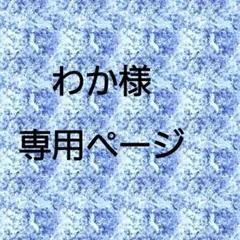 わか様専用ページ 他の方購入不可