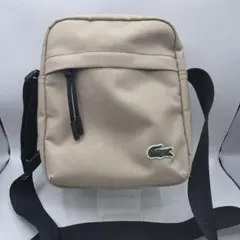 Lacoste ラコステ　ベージュ ショルダーバッグ　カメラバッグ