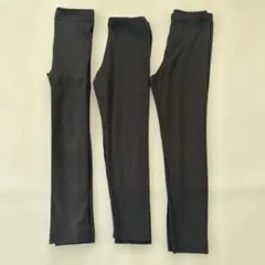 ブラック スパッツ 110 GU ユニクロ 裏起毛 薄手