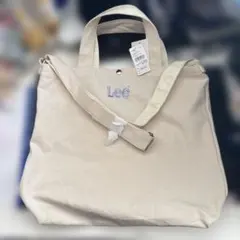 新品未使用Lee ロゴ刺繍BIG2wayトートバッグ