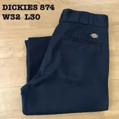 ディッキーズ 874 ワークパンツ ダークネイビー W32 L30 古着 紺