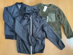 ユニクロ キッズ 服 アウター まとめ売り 150 男の子 新品あり