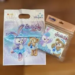東京ディズニーシー限定　ダッフィー＆ステラ・ルー ミニタオル＆ショッパー