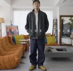adidas フェイクレザージャケット　かわしまたかひろさん着用モデル