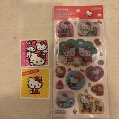 ハローキティ ポップデコパーティー わたあめカプセルシール ステッカー2枚付き