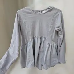 OPAQUE.CLIP グレー ペプラム　おしゃれ 長袖　L
