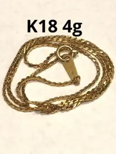 ネックレス 切子 チェーン K18 750刻印 アクセサリー - メルカリ