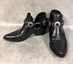 Steve Madden Black Leather Ankle Bootiesのサムネイル