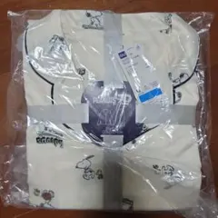 GU スヌーピー柄 サテンパジャマ Mサイズ オフホワイト　長袖