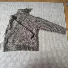 GU タートルネット ニット セーター ブラウン系