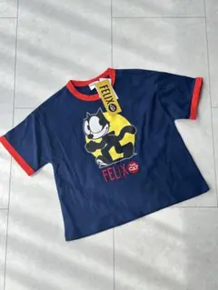 FELIX THE CAT リンガーTシャツ ネイビー120