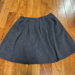 ダークグレー フレアスカート Mサイズ 裏起毛のサムネイル