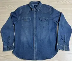 GAP ギャップ ダークブルー デニムシャツ