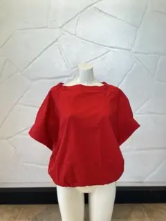 【美品】PLAIN PEOPLE プレインピープル ブラウス レッドのサムネイル