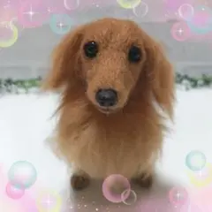 ミニチュアダックス♡レッド♡羊毛フェルト☆ハンドメイド