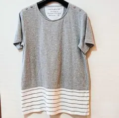 婦人服 Mサイズ 半袖 Tシャツ カットソー グレー レディース用