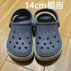 crocs グレー サンダル　c6 クロックス　子供　ベビー