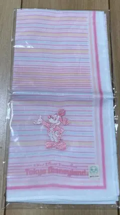 新品未使用　ミッキーマウス　刺繍　ハンカチ　レトロ　東京ディズニーランド　ＴＤＬ