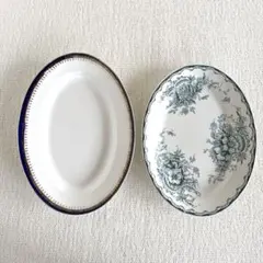 old gustavsberg/Rörstrand ＊oval plate＊2枚のサムネイル